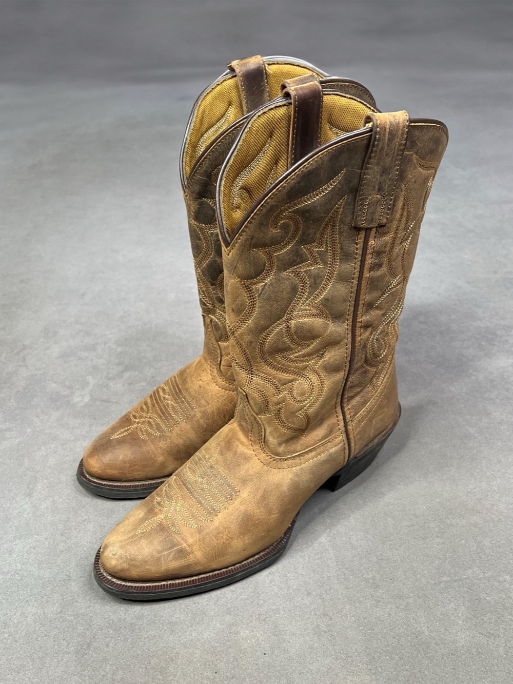 Laredo Western Leather Boots in Brown Cowboy